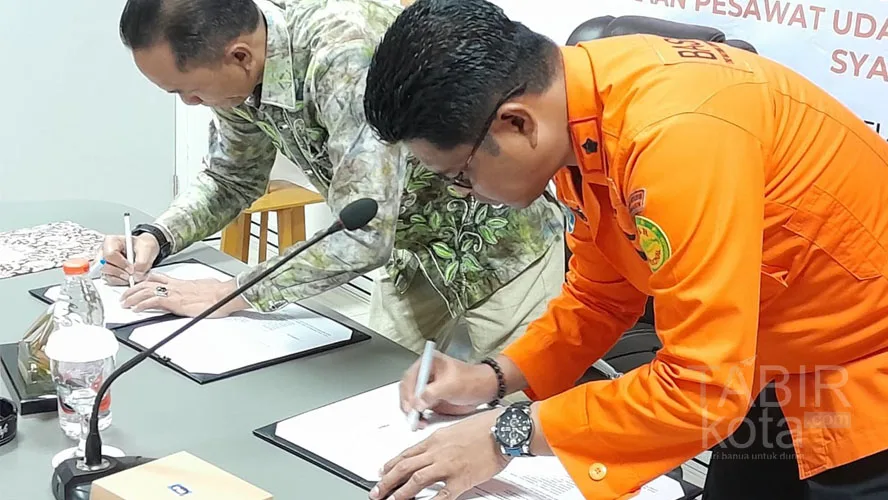 Basarnas Banjarmasin – PT Angkasa Pura I Signs MoU to Organize Aircraft Accident SAR Operations