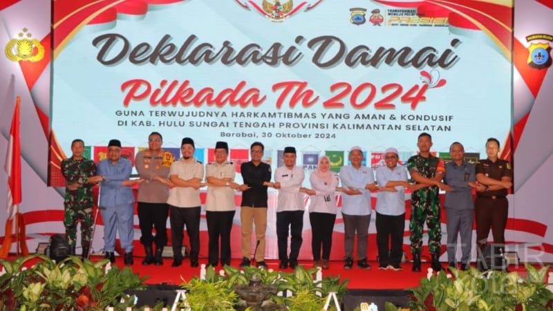 Deklarasi Damai Pilkada HST 2024, Pjs Bupati: Netralitas ASN adalah Kewajiban Demokrasi