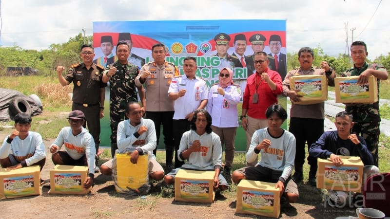 Dukung Program Nasional, Pemkab Barsel Bersama Polri Luncurkan Gugus Tugas Ketahanan Pangan