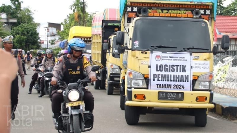 H-3 Jelang Pencoblosan, KPU Barsel Distribusikan Logistik Pilkada