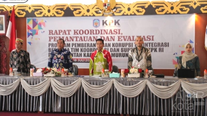 Pj Bupati Mura Hadiri Rakor Pemantauan dan Evaluasi Program Pemberatasan Korupsi Terintegrasi