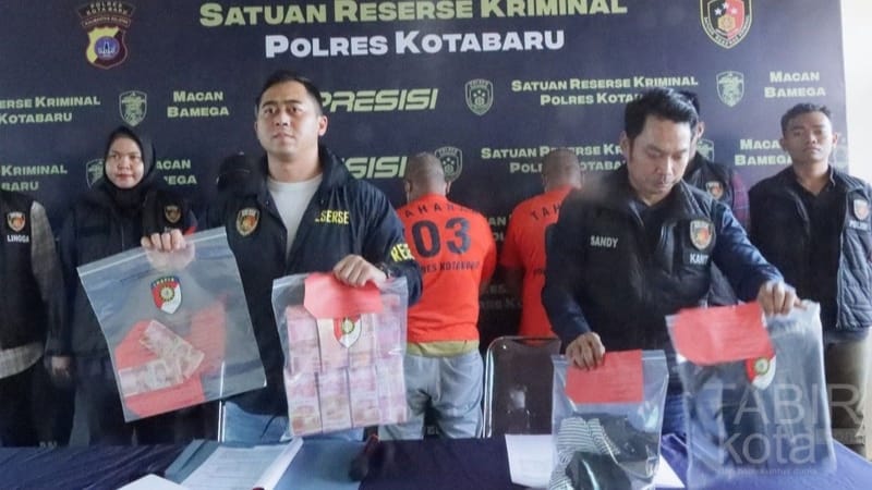 Edarkan Uang Palsu, Tiga Pelaku Diamankan Satreskrim Polres Kotabaru