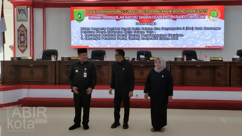 DPRD Barsel Gelar Paripurna ke-XII Masa Persidangan II 2025