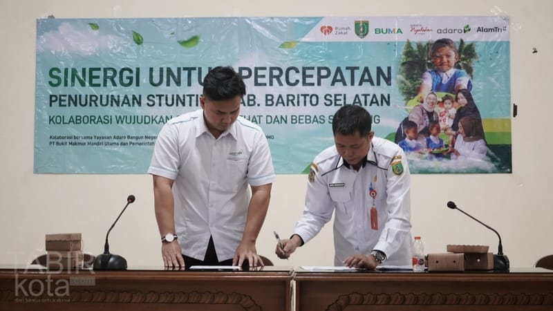 Percepat Penurunan Stunting, Pemkab Barsel Gelar Pertemuan Stakeholder Bersama Adaro