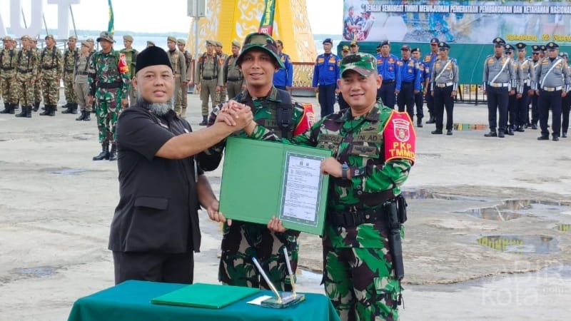 Pimpin Apel Persiapan TMMD ke-123, Staf Ahli Bupati Kotabaru Apresiasi Peran TNI