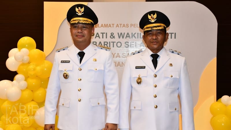 Eddy-Tanto Dilantik Sebagai Bupati dan Wakil Bupati Barsel Periode 2025-2030