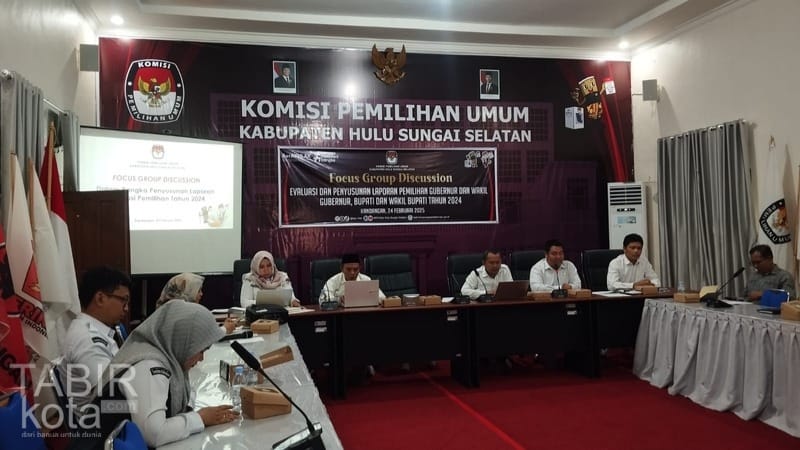 Evaluasi Pelaksanaan Pilkada 2024, KPU HSS Gelar FGD