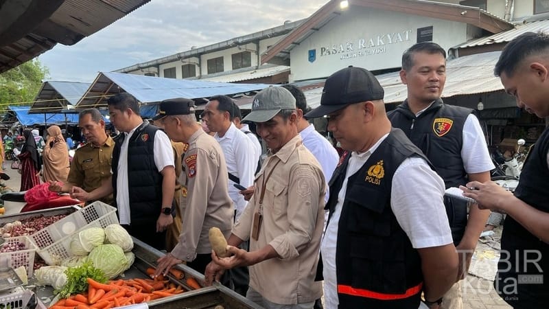 Satgas Pangan HSS Sidak Harga Bapok di Pasar Rakyat Terpadu Kandangan