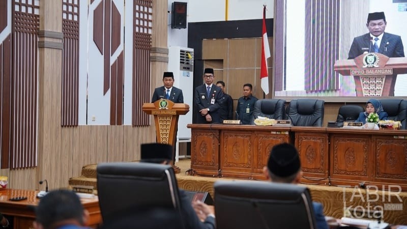 Rapat Paripurna DPRD, Bupati Balangan Sampaikan Enam Misi Pembangunan