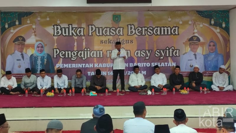 Pererat Silaturahmi, Bupati dan Wabub Barsel Gelar Bukber sekaligus Pengajian