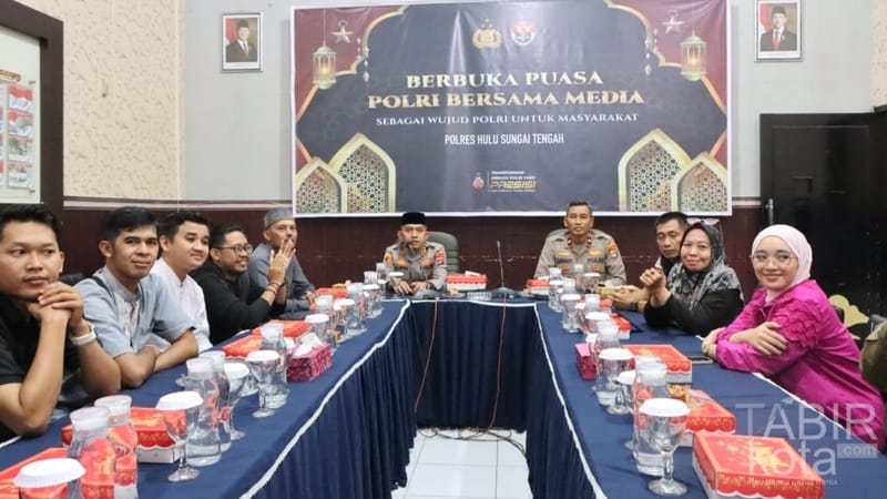 Perkuat Harmoni, Polres HST dan Jurnalis Gelar Buka Puasa Bersama