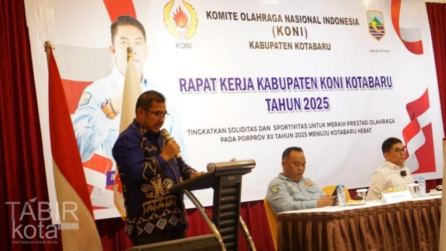 Rakerkab KONI 2025, Pemkab Kotabaru Dukung Peningkatan Prestasi Olahraga Daerah