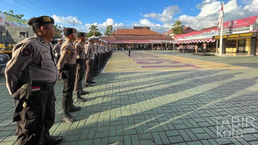 Pengamanan Malam Takbiran Idul Adha, 153 Personel Polres HST Diterjunkan