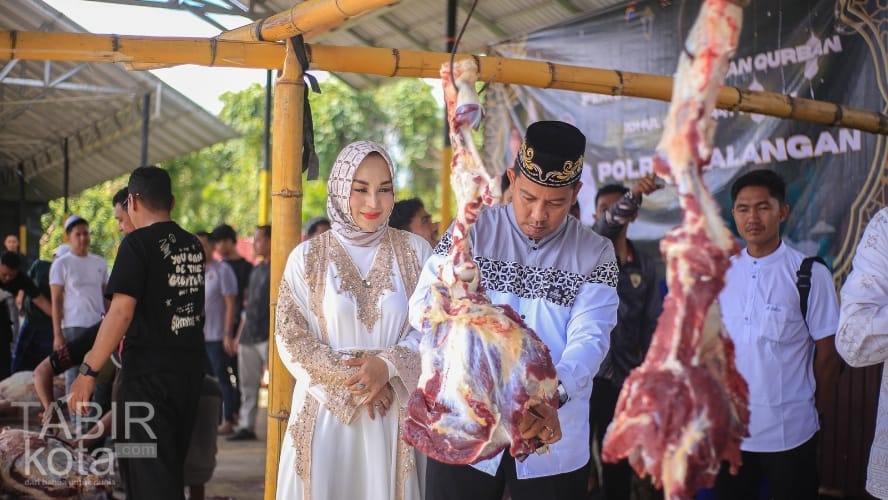 Perkuat Kepedulian Sosial, Polres Balangan Sembelih 11 Sapi dan Tiga Kambing