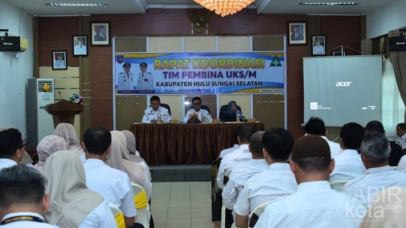 Ciptakan Sekolah Sehat dan Nyaman, Pemkab HSS Gelar Rakor UKS/M