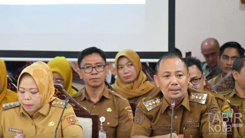 Bupati Barsel Hadiri Rakor Evaluasi Anggaran Triwulan II se-Kalteng
