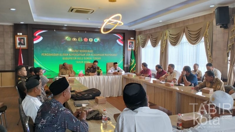Ramai Isu Ajaran “Batamat Sambahyang”, Kejari HST Gelar Rapat Koordinasi PAKEM
