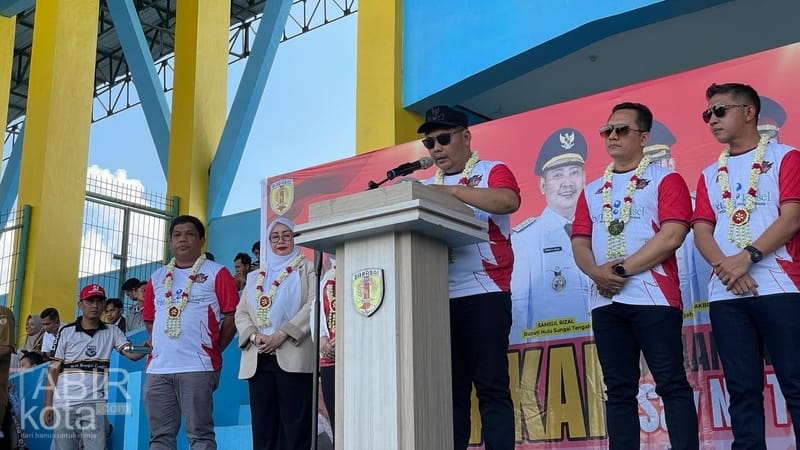 Buka Bupati HST Cup, Bang Rizal Bangun Atmosfer Positif Dunia Sepak Bola