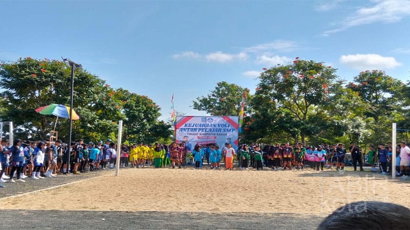 Resmi Dimulai, Turnamen Bola Voli SMP se-Banjar 2025 Diikuti 44 Tim