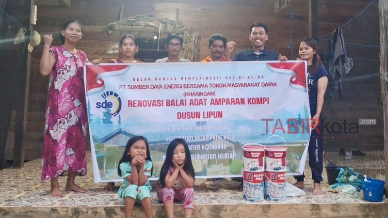 Meriahkan HUT RI ke-80, PT SDE Gelar Aksi Sosial di Pedalaman Kotabaru