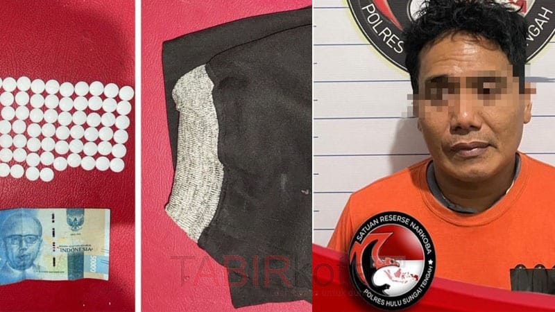 Bawa 65 Pil Putih, Warga Angkinang HSS Diamankan Polres HST