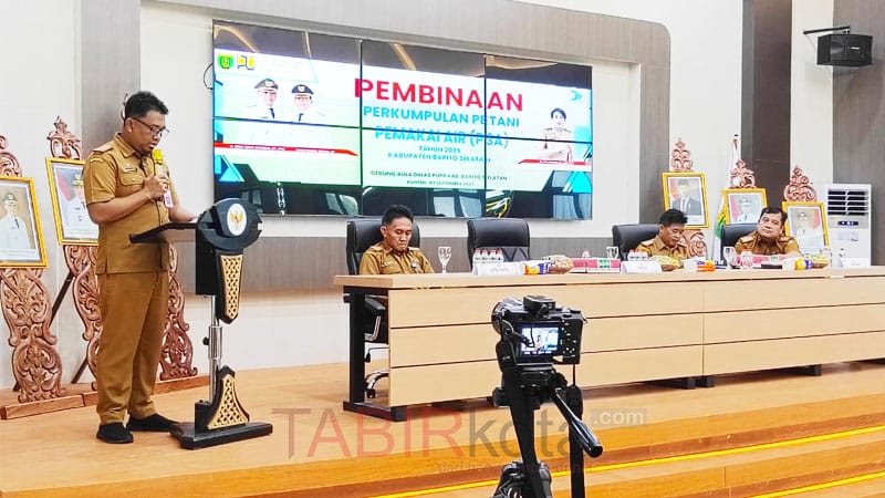 Buka Pembinaan P3A 2025, Asisten I Setda Barsel Ajak Petani Tingkatkan Kemandirian Irigasi