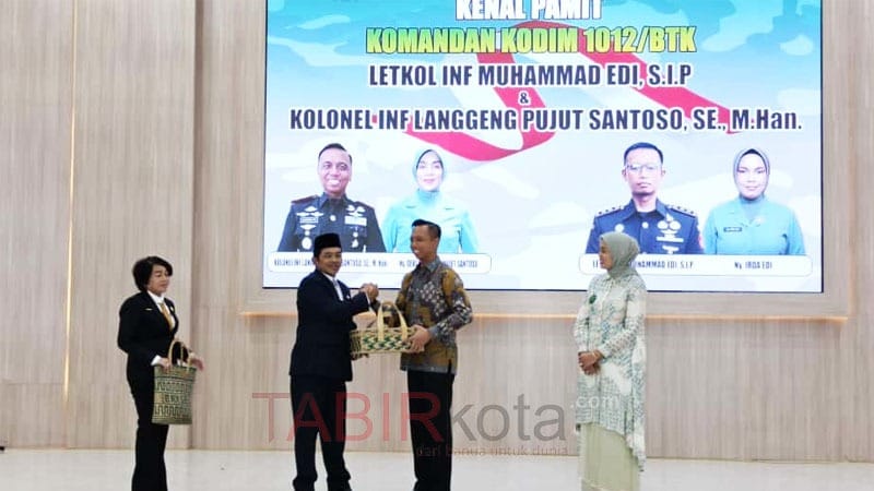 Kenal Pamit Dandim 1012/Buntok, Wabup Barsel Apresiasi Kolonel Langgeng dan Sambut Letkol Edi