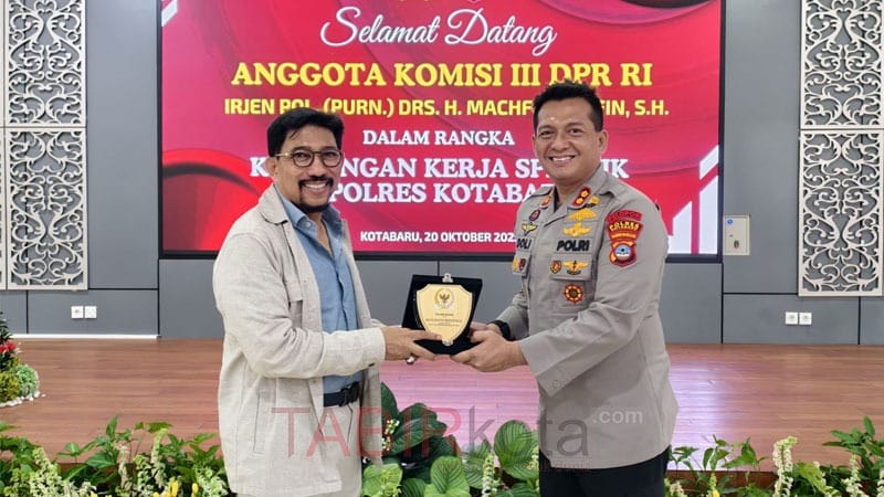 Kunjungi Polres Kotabaru, Anggota Komisi III DPR RI Machfud Arifin Bahas Isu Keamanan Publik