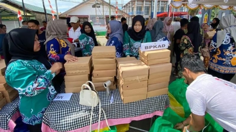 Meriahkan Harjad ke-66 Kabupaten, BPKAD Barsel Sediakan 300 Nasi Kotak Gratis