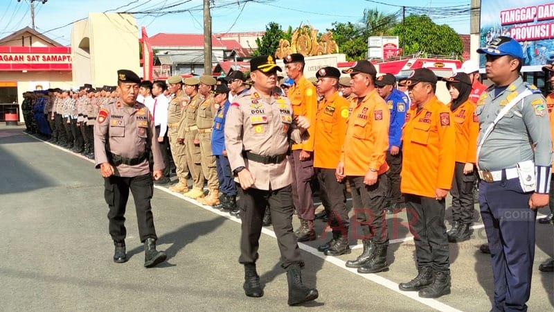 Polres Kotabaru Gelar Apel Kesiapan Tanggap Darurat Bencana Hidrometeorologi