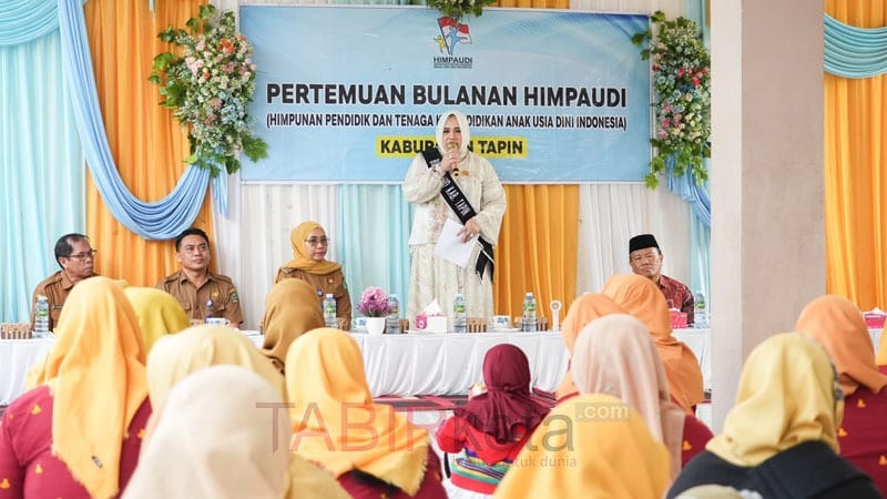 Hadiri Pertemuan Bulanan Himpaudi, Ketua TP PKK Tapin Harap Mampu Jawab Tantangan Zaman