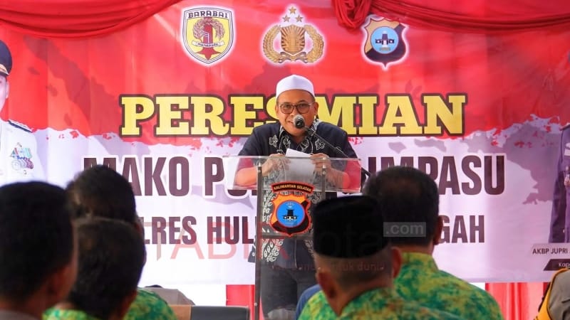 Peresmian Polsek Limpasu, Pemkab HST Harapkan Pelayanan dan Penegakan Hukum Lebih Baik