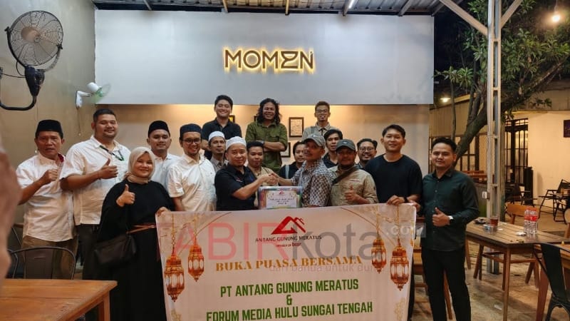 Jalin Harmonisasi Komunikasi Massa, PT AGM dan Wartawan HST Gelar Buka Puasa Bersama