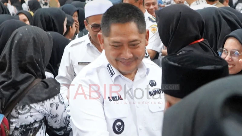 Halal Bihalal PGRI, Bupati HST Komitmen Tingkatkan Kualitas Pendidikan