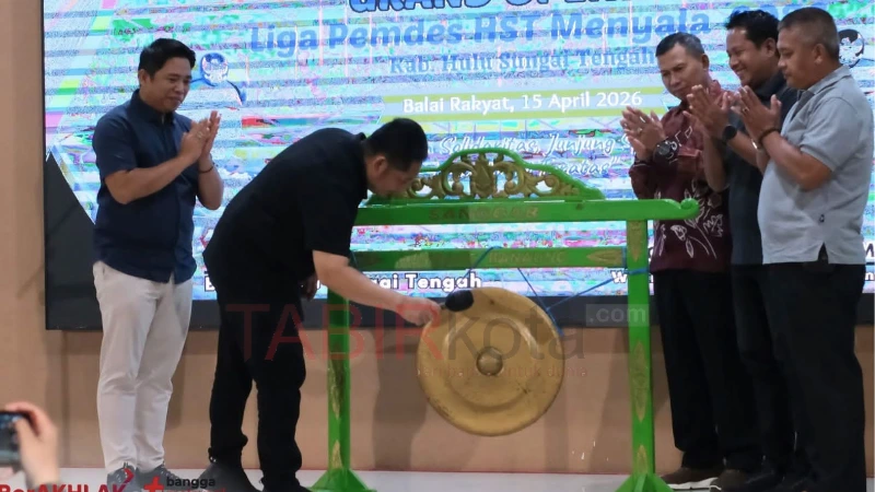 Bupati HST Buka Liga Pemdes Menyala 2026, Sepak Bola Jadi Pemersatu Desa