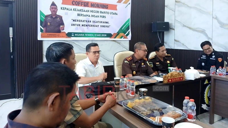 Perkuat Sinergi dengan Insan Pers, Kajari Barito Utara Gelar Coffee Morning