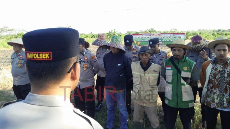 Tanam Jagung Kuartal II, Polsek Tapin Utara Komitmen Dukung Ketahanan Pangan