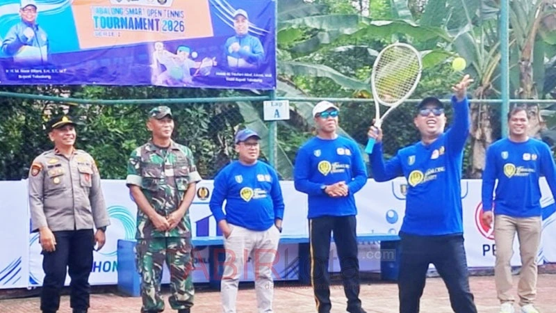 Buka Tabalong Smart Open Tennis Tournament, Wabup Harap Lahirkan Atlet Lokal Berprestasi