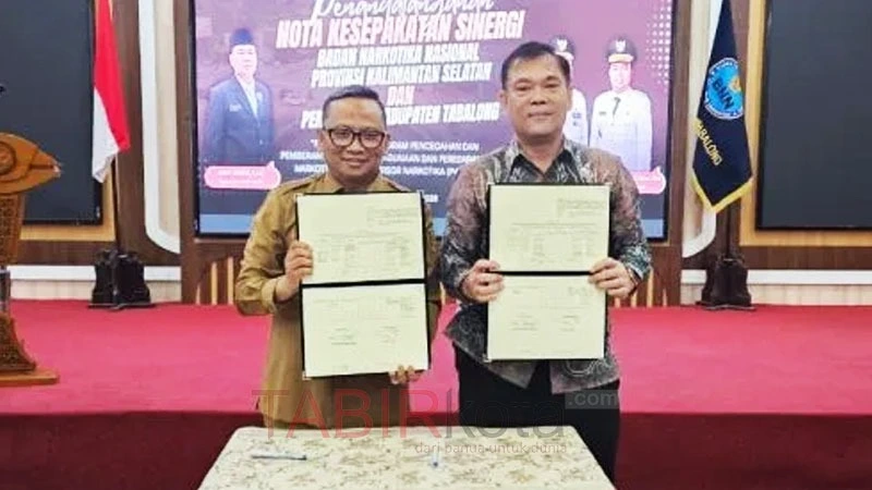 Optimalkan P4GN dan Prekursor Narkotika, Bupati Tabalong MoU dengan BNNP Kalsel