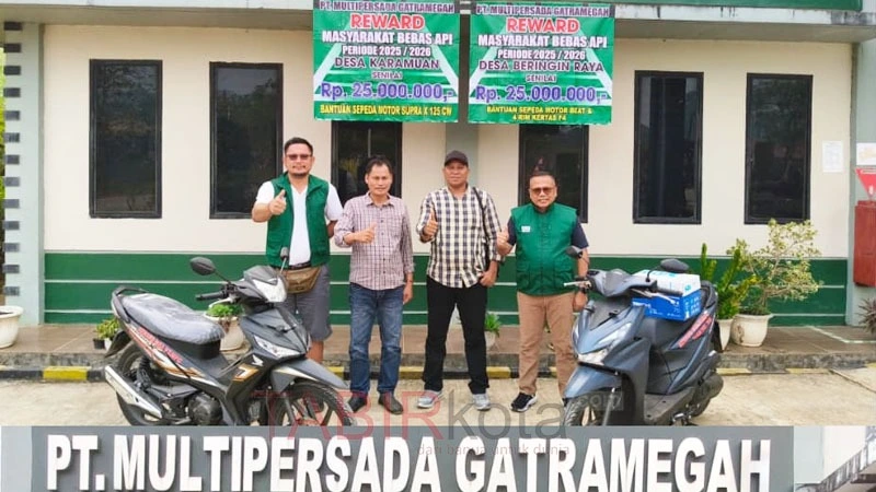 PT Multipersada Gatramegah di Barito Utara Beri Reward Desa yang Berhasil Cegah Karhutla