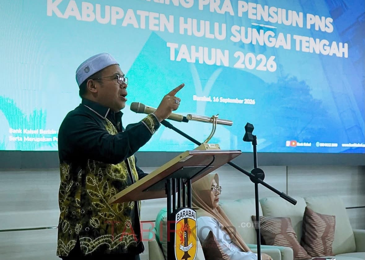 Wabup HST, Gusti Rosyadi Elmi memberikan sambutan (foto: TABIRkota/kominfo)