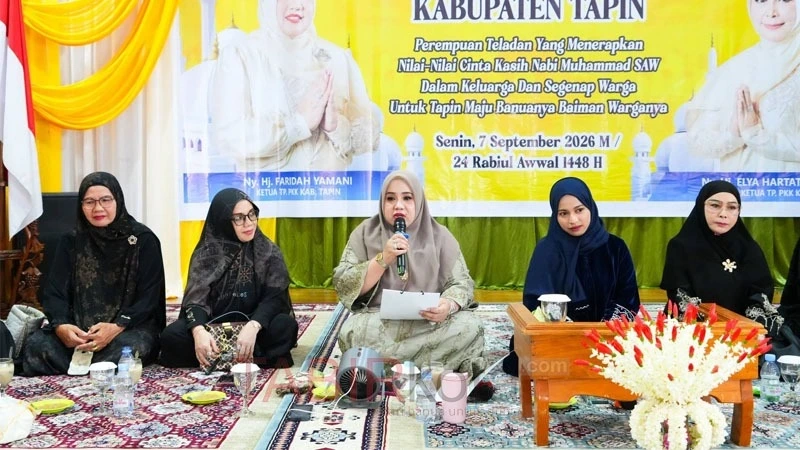 Peringatan Maulid Nabi, Ketua TP PKK Rantau Ajak Teladani Akhlak Rasulullah SAW