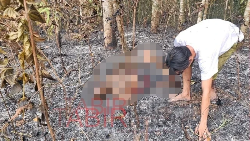 Korban saat ditemukan warga (foto: TABIRkota/ist)