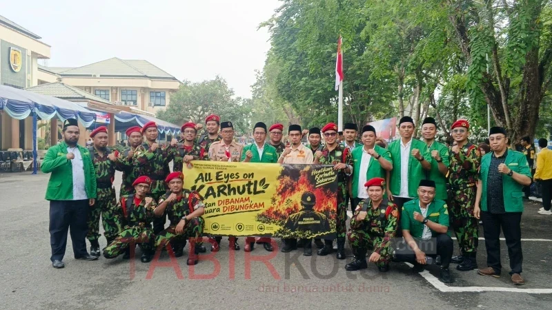 PDPM HST saat mengikuti apel peringatan sumpah pemuda (foto: TABIRkota/ferian sadikin)