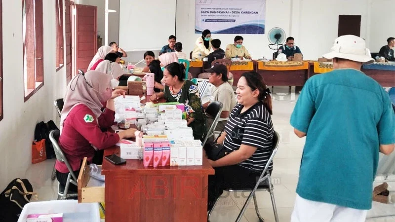 Medco Energi Bangkanai Ltd menggelar kegiatan SAPA Bangkanai di Karendan, berkolaborasi dengan petugas kesehatan Puskesmas Lahei (foto: TABIRkota/ist)